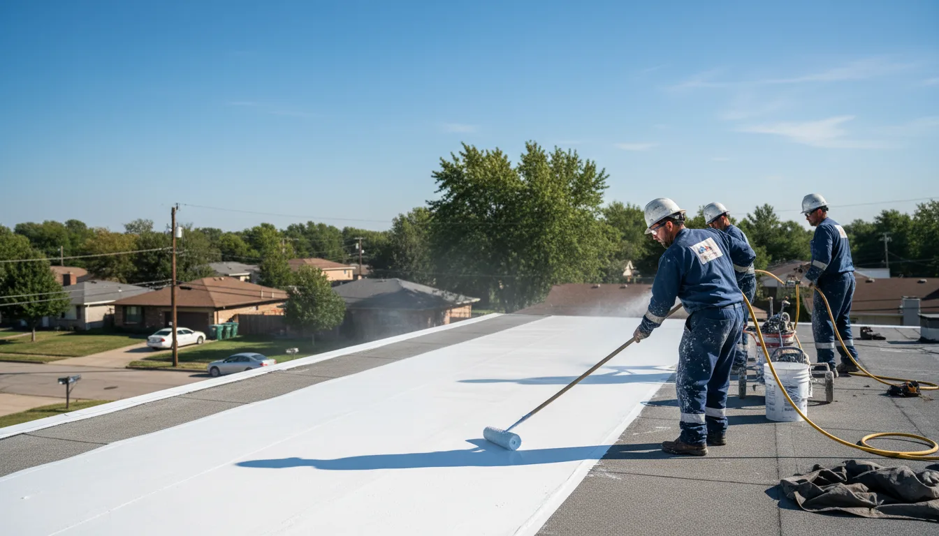 Commercial roof coating in Harrisburg, MO near me